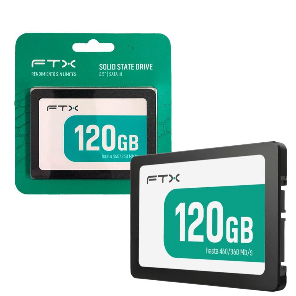 SSD FTX 120GB SATA III 2.5” Leitura 460MB/s Para Notebook e PC