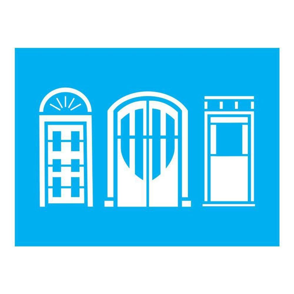 Stencil Tamako Portas - 15X20Cm - Ref A3508