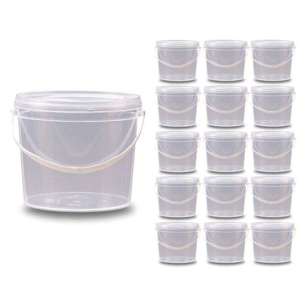 Balde 2.2L Transparente Para Agua Mineral - Kit 15 Pçs