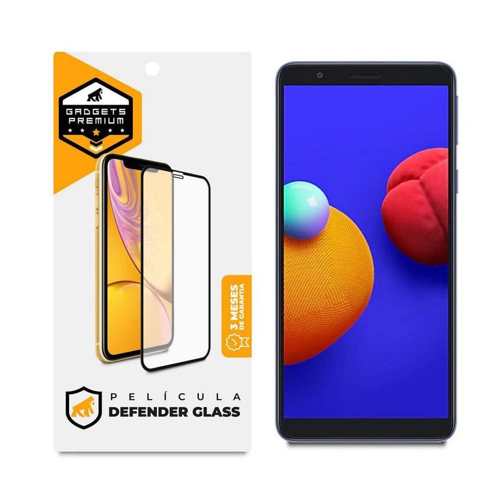 Película Defender Glass Galaxy A01 Core e M01 Core - Preta