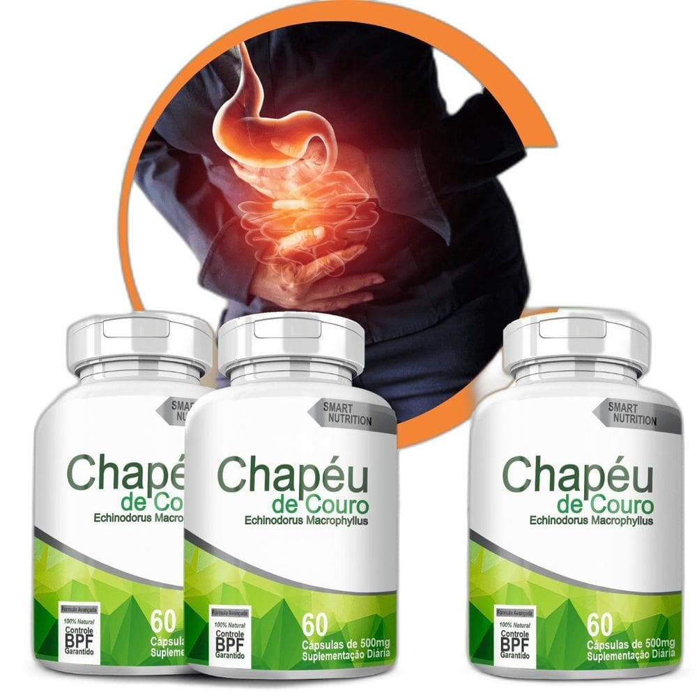 Chapéu De Couro Compre 2 Leve 3 60 Cápsulas