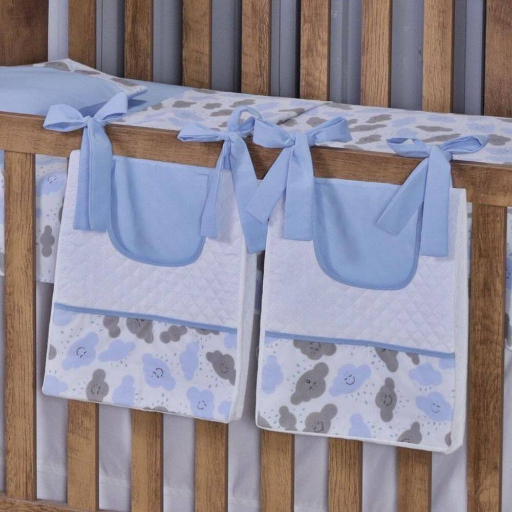 Porta Fralda Organizador Quarto Bebê Menino Menina 2 Peças