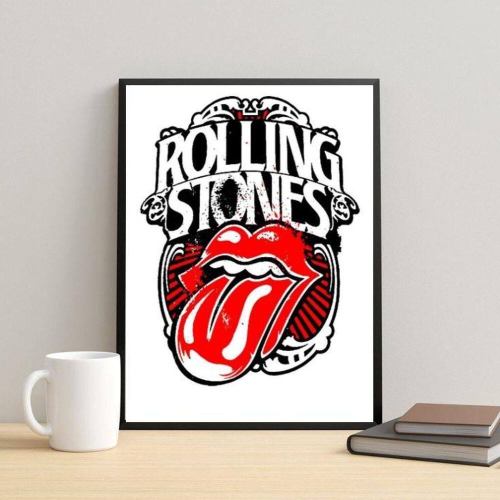 Quadro Rolling Stones Arte 45X34Cm