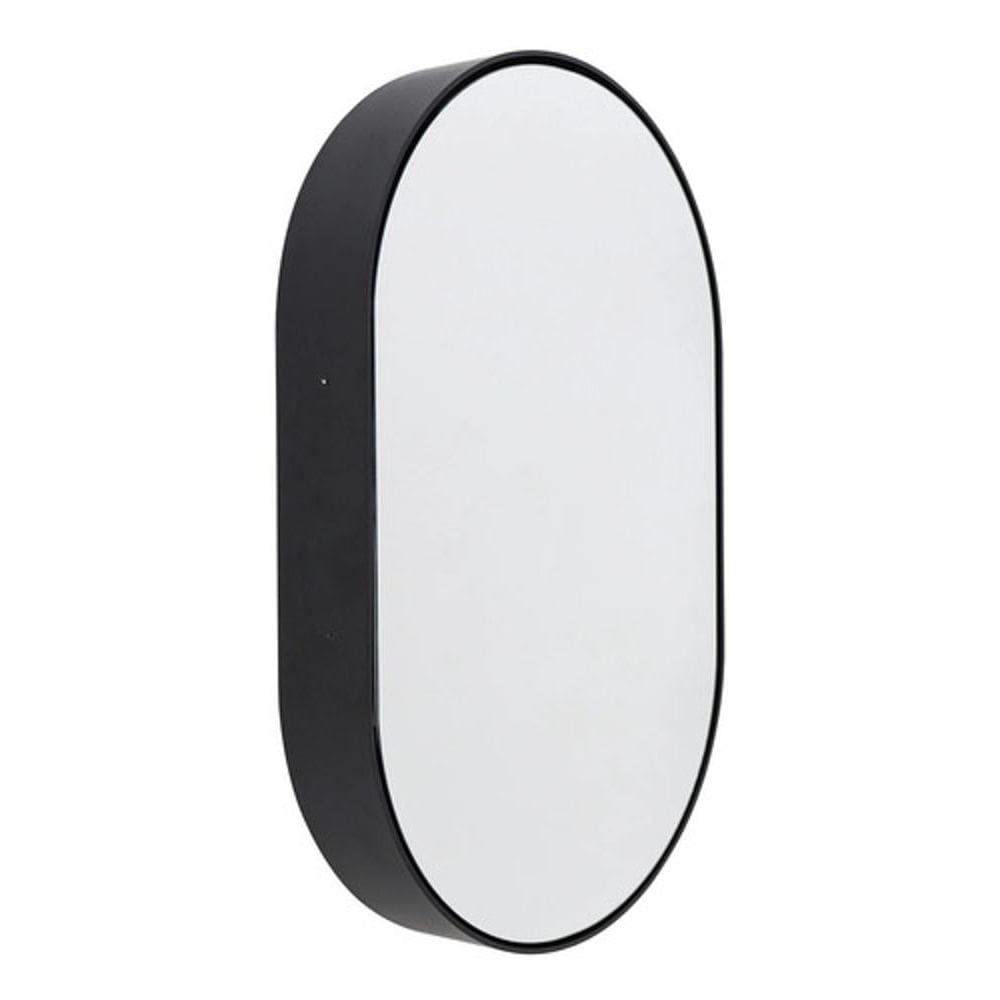 Espelheira Banheiro MDF Preto 92,5x60x12cm - Darabas