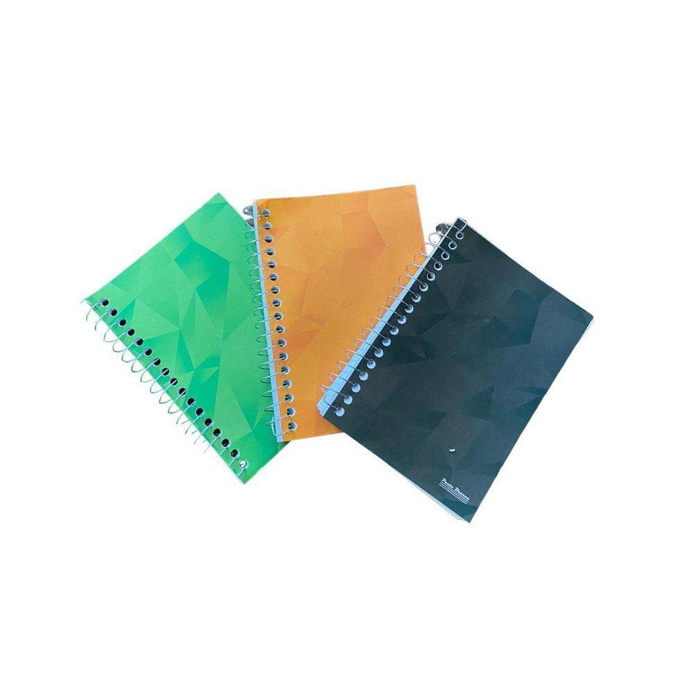 10Un Caderno Escolar Espiral 1/8 Capa Flexível 96Fl