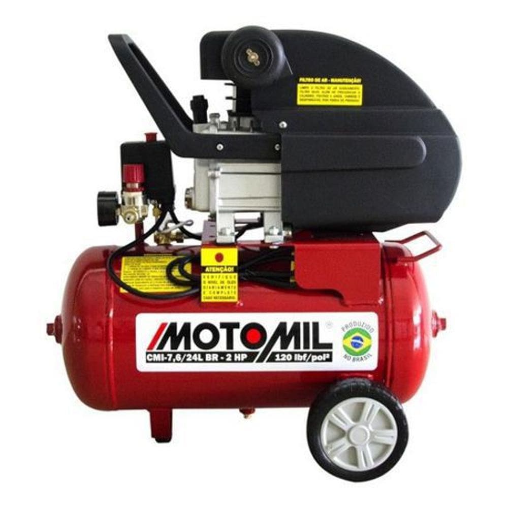 Compressor 7,6 Pes 24 Litros 220V Motomil