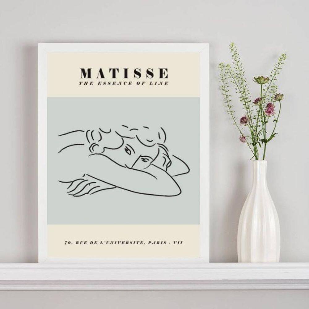 Quadro Poster Matisse - The Essence Of Line 45X34Cm