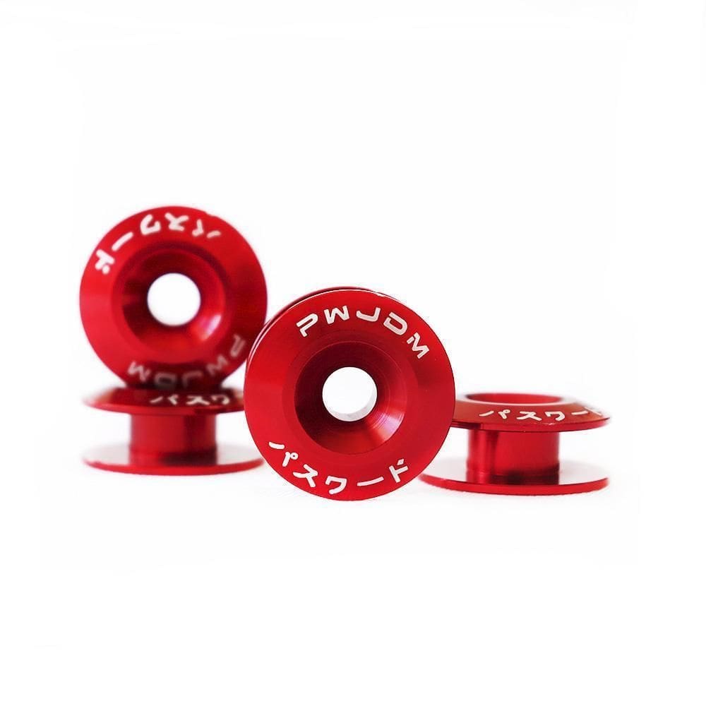 Anilhas Prendedor Parachoque Carro Rebaixado Vermelho