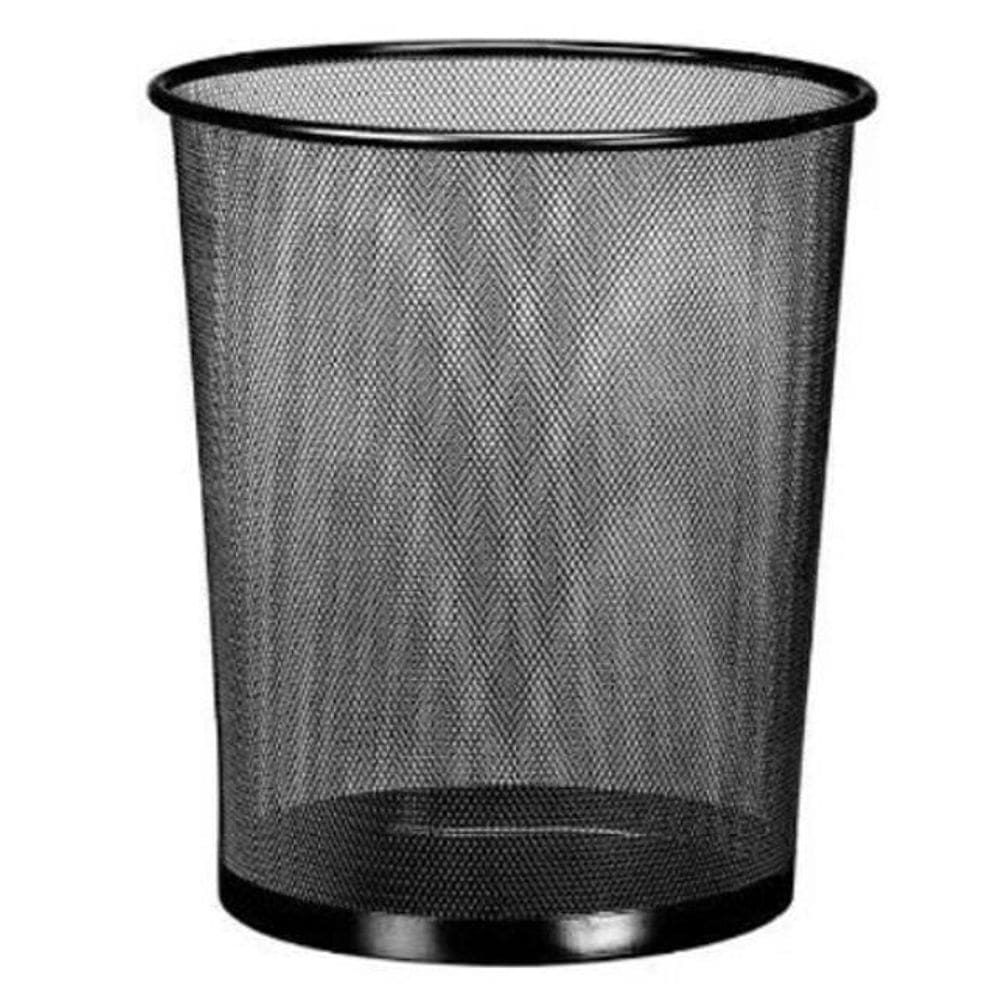Lixeira Com Tela Sem Tampa Black 9 L - Mimo Style - Alx04