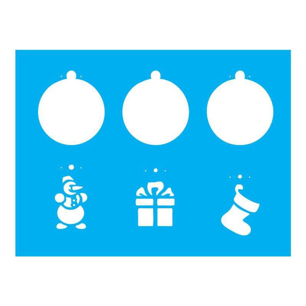 Stencil Tamako Enfeites Natal - 15X20Cm - Ref A2028