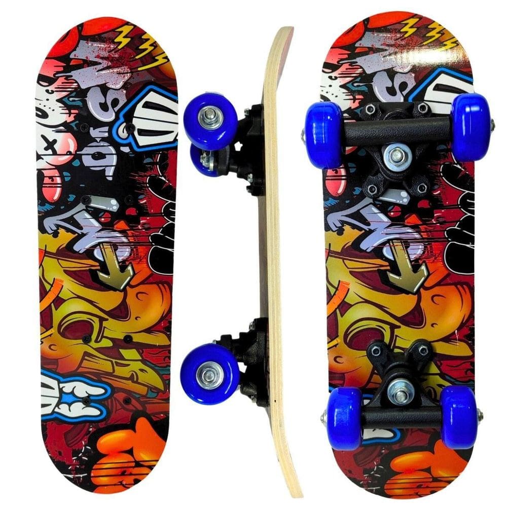 Mini Skate Infantil Estampado Radical Até 30 Kg