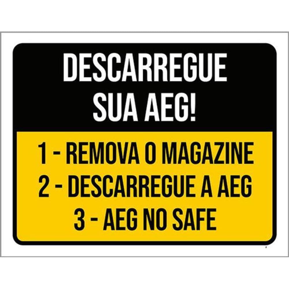Kit 10 Placas Descarregue Sua Aeg