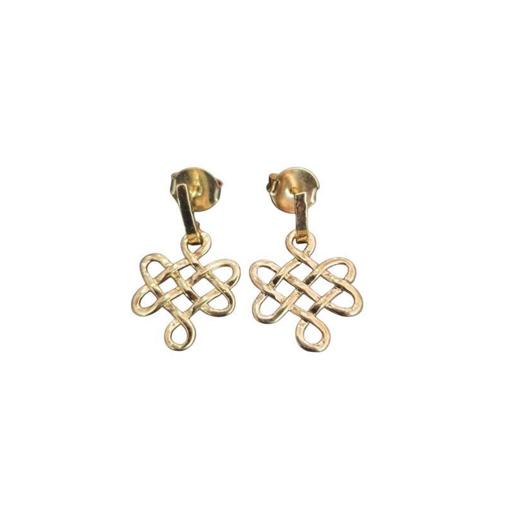 Brinco Infinito Folheado A Ouro