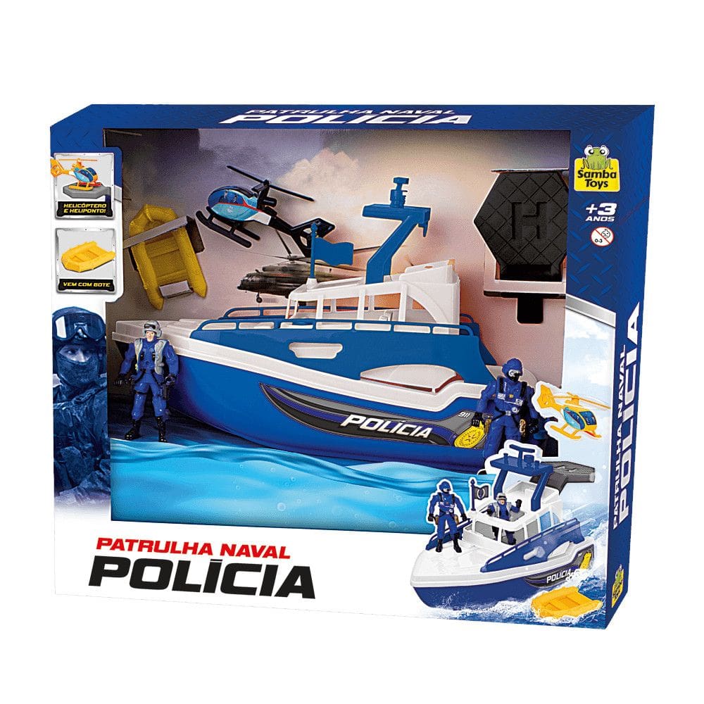 Barco Patrulha Naval Policia - Samba Toys