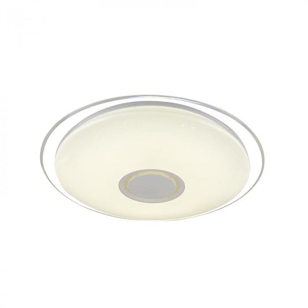 Plafon Led Vox Redondo Branco Sobrepor - Hevvy