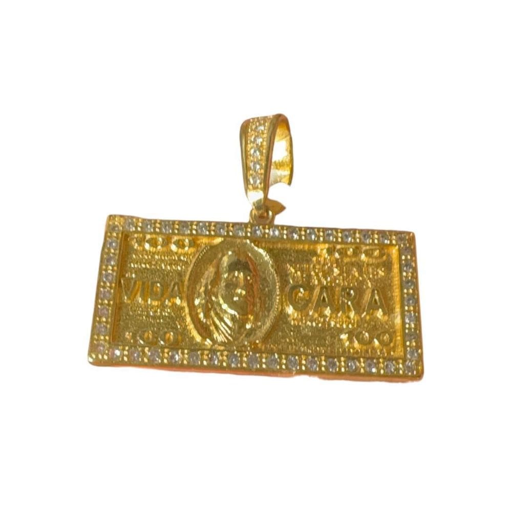 Pingente Vida Cara - Banhado A Ouro 18K