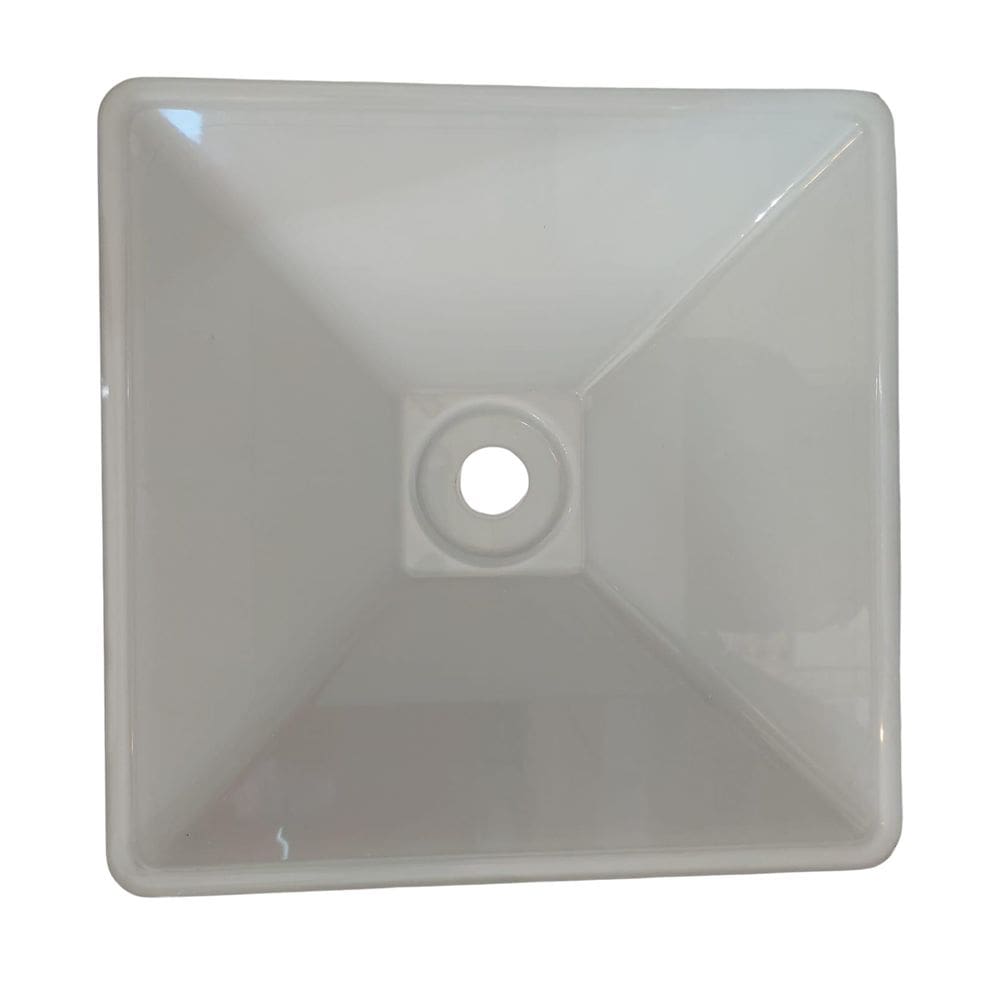 Cuba Plástica Branca Quadrada De Sobrepor  Apoio