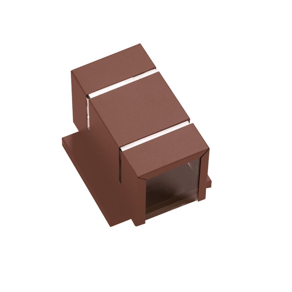 Kit 2 Arandela Marrom 2 Focos 2 Frisos C/Base Parede Ar1512