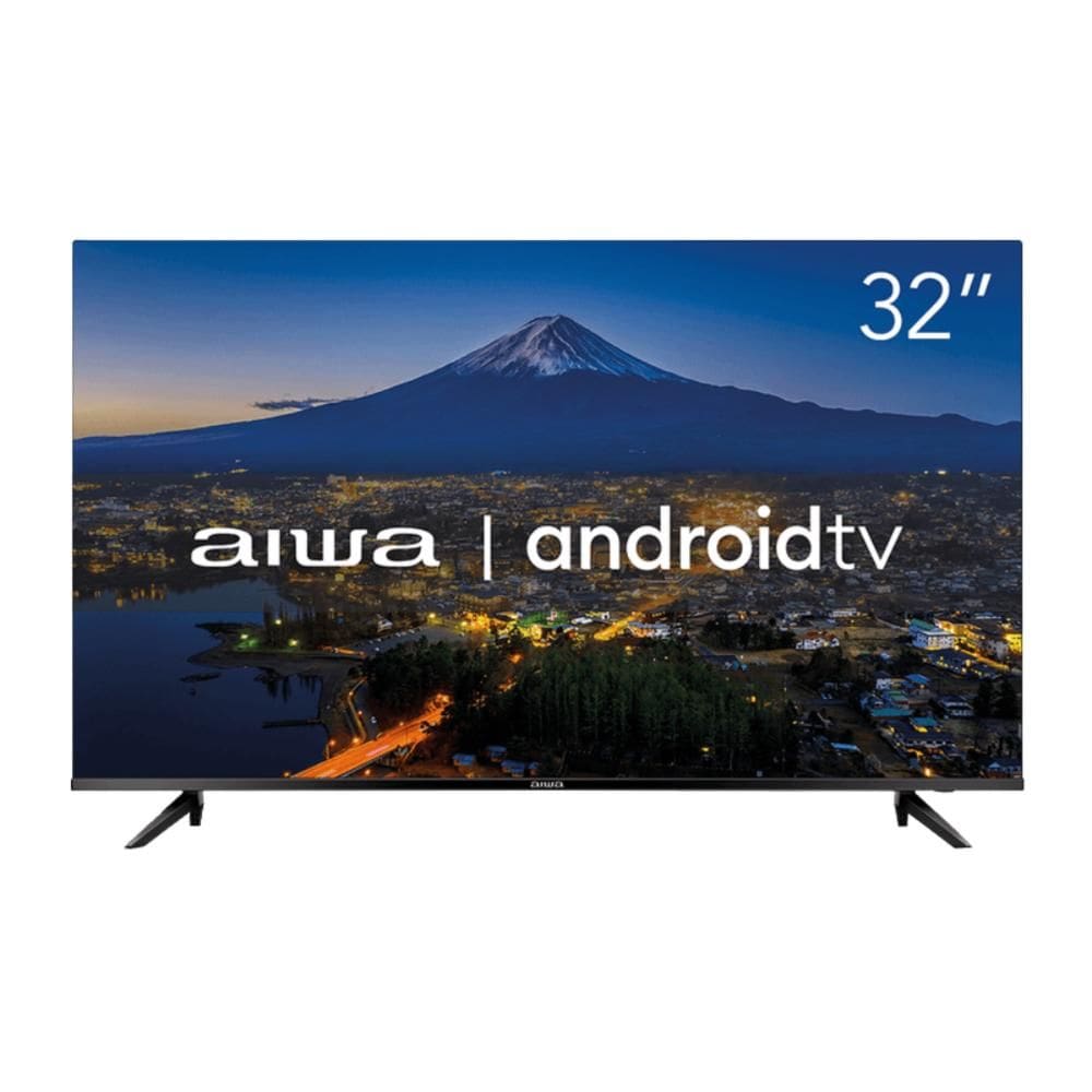 Smart TV AIWA 32 Android TV HD HDR10 Dolby Audio Bivolt Comando de Voz AWS TV 32 BL 02 A
