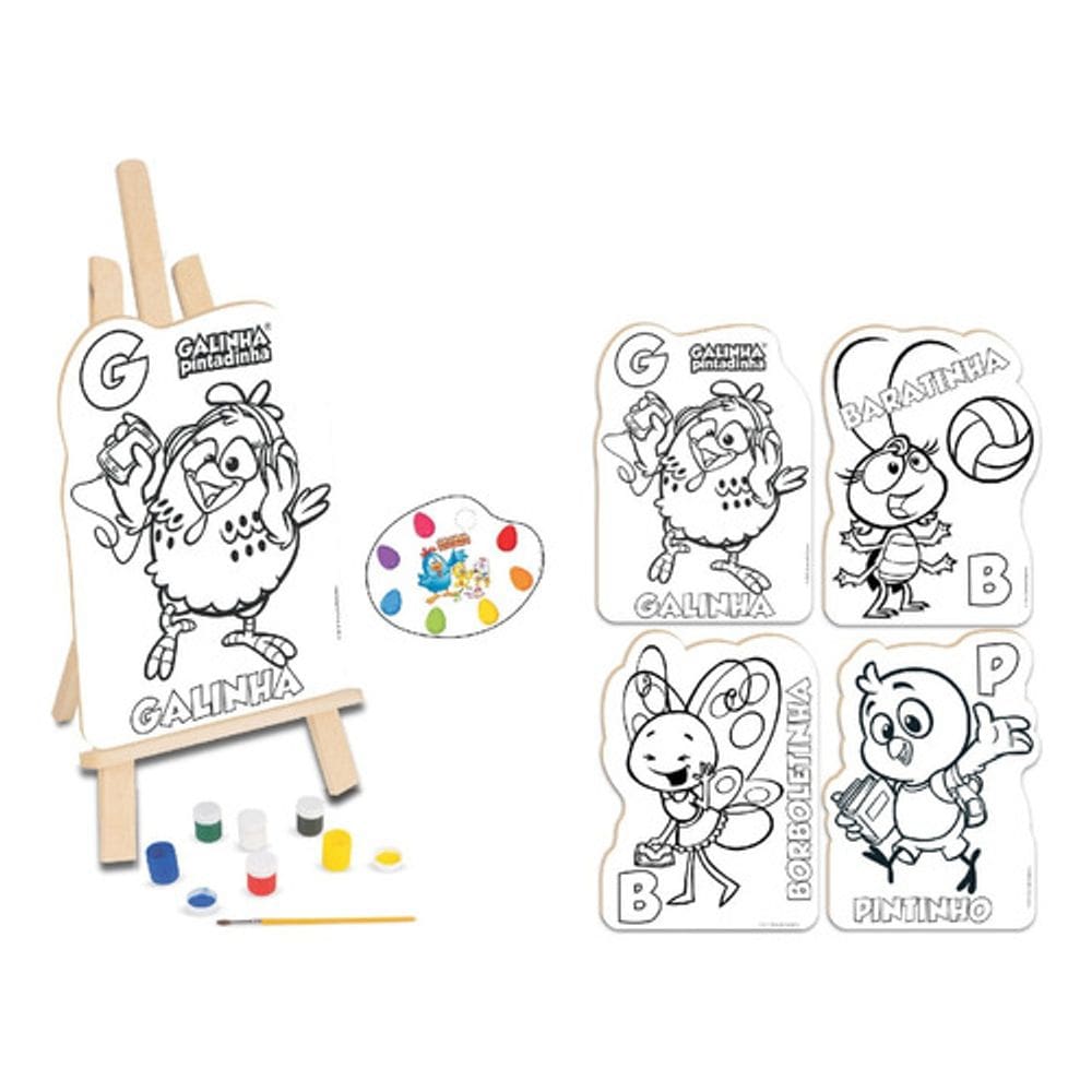 Kit de Pintura Galinha Pintadinha - Nig