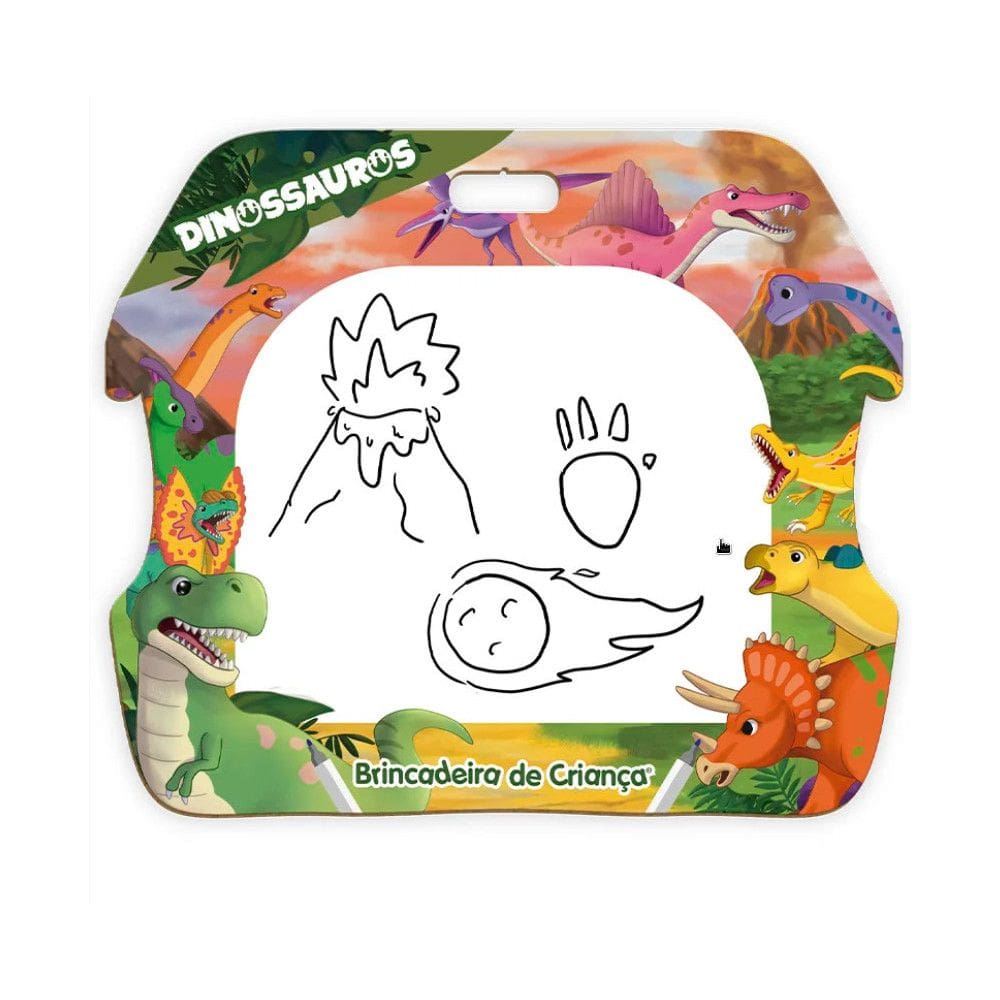 Lousa Divertida Dinossauros - Brincadeira de Criança