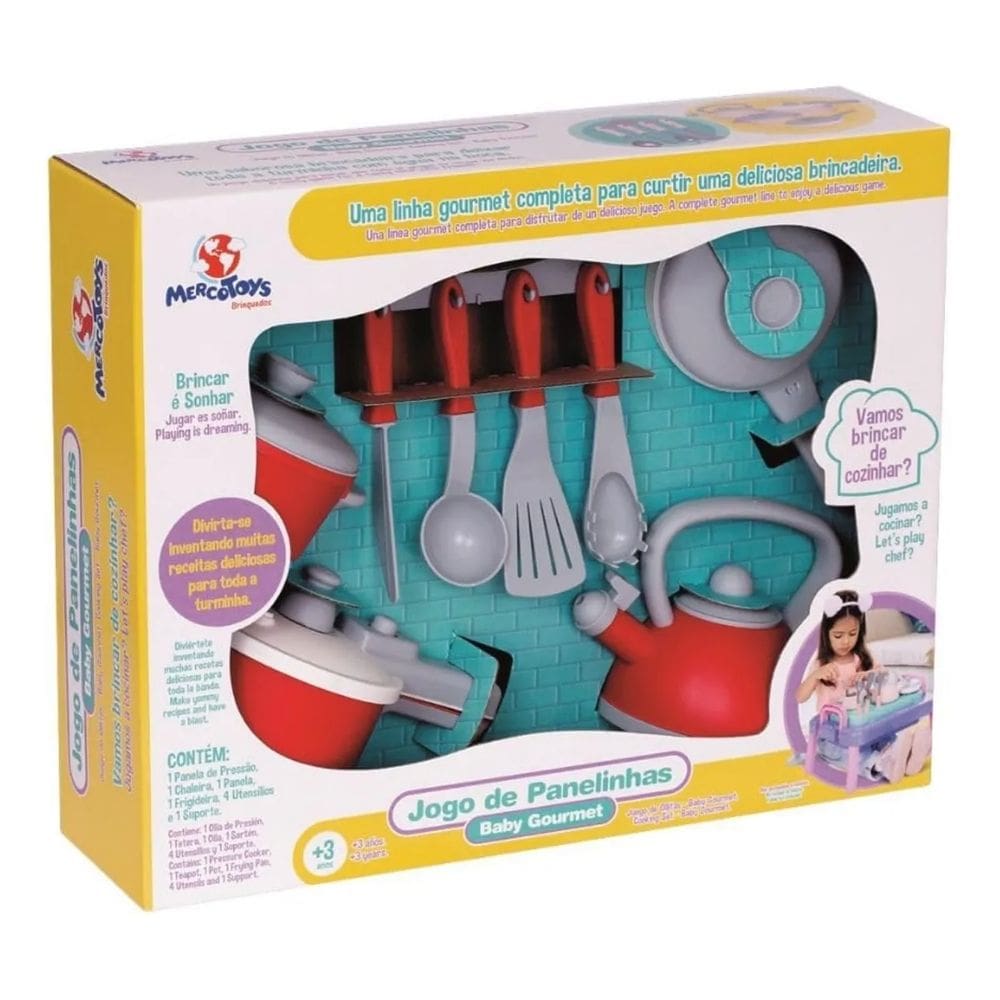 Jogo de Panelinhas - Baby Gourmet - Mercotoys