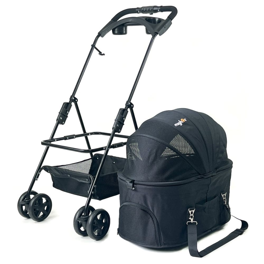 Carrinho de passeio com berço removível para Pet, animal de estimação, cachorro, cão, gato de médio porte até 20 Kg