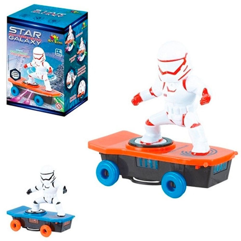 Brinquedo Robô Espacial Radical com Skate - Art Brink