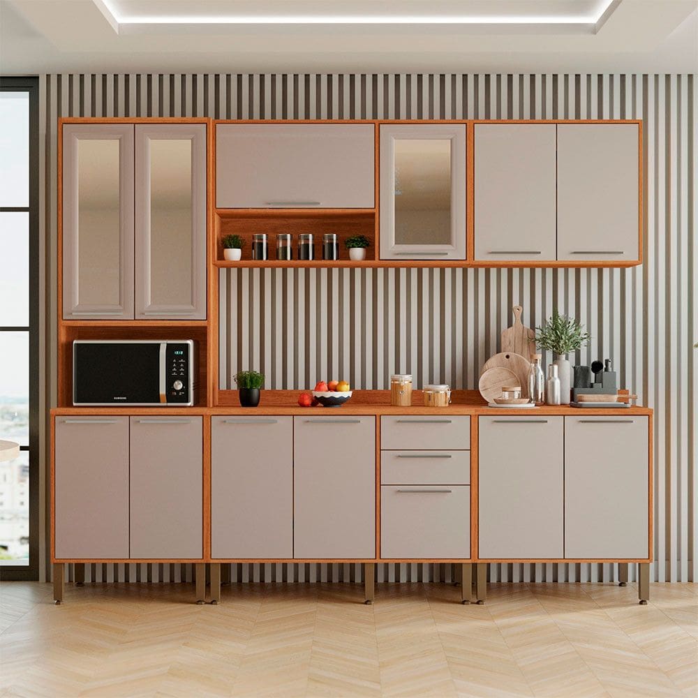 Cozinha Compacta 5 Pecas 13 Portas 2 Gavetas Paris Salleto Moveis