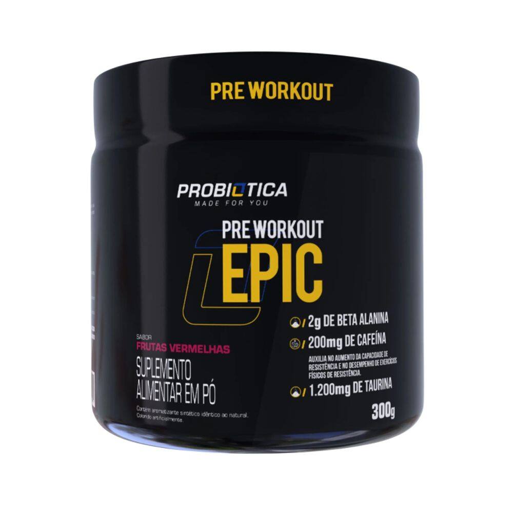 Pré-treino Epic (300g) Pre Workout Probiótica