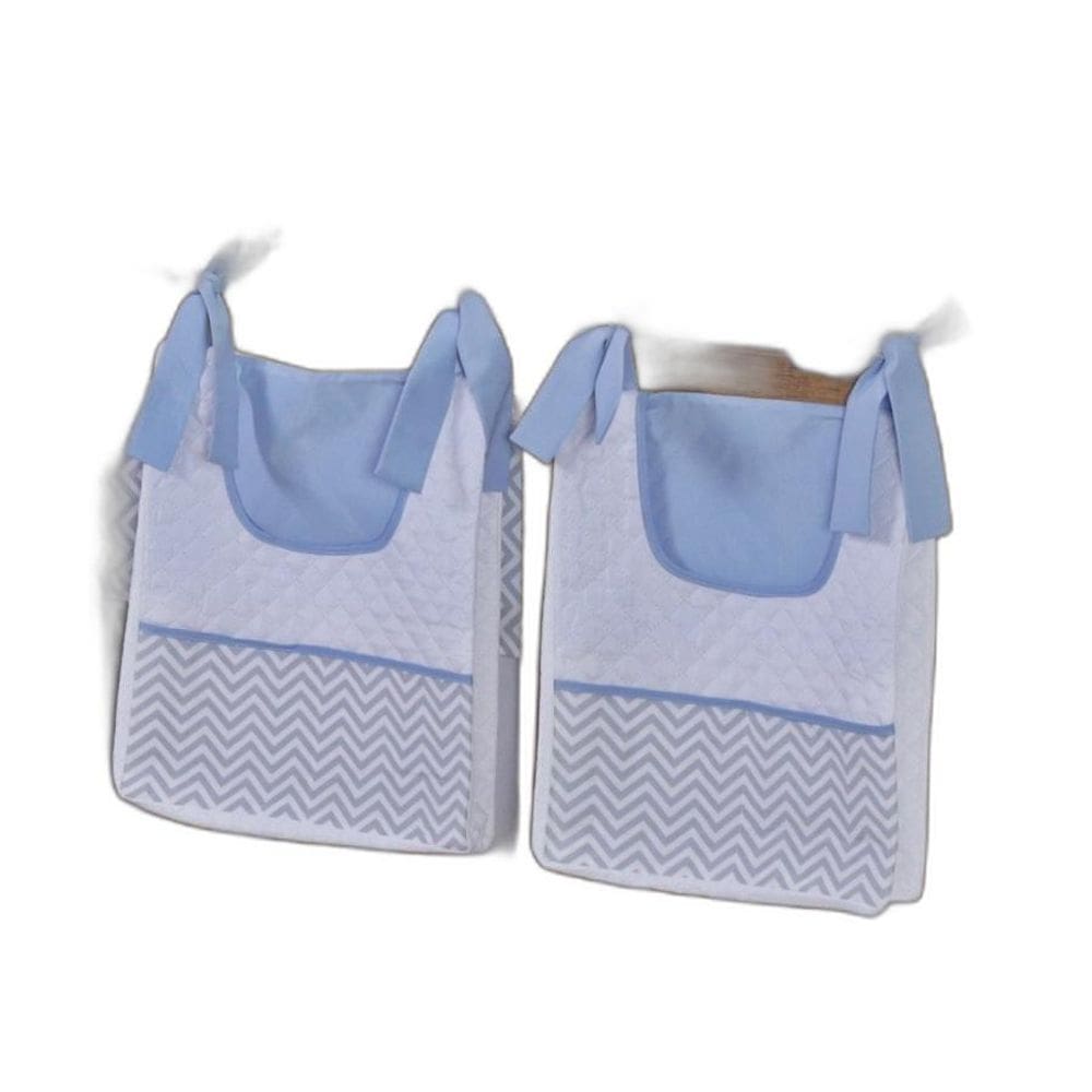 Porta Fralda Organizador Quarto Bebê Menino Menina 2 Peças