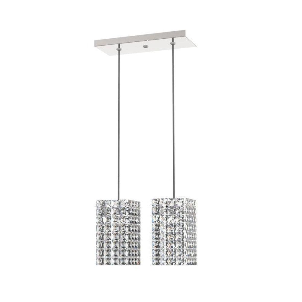 Luminária Pendente De Cristal  L30X12Cm Mesa Balcão