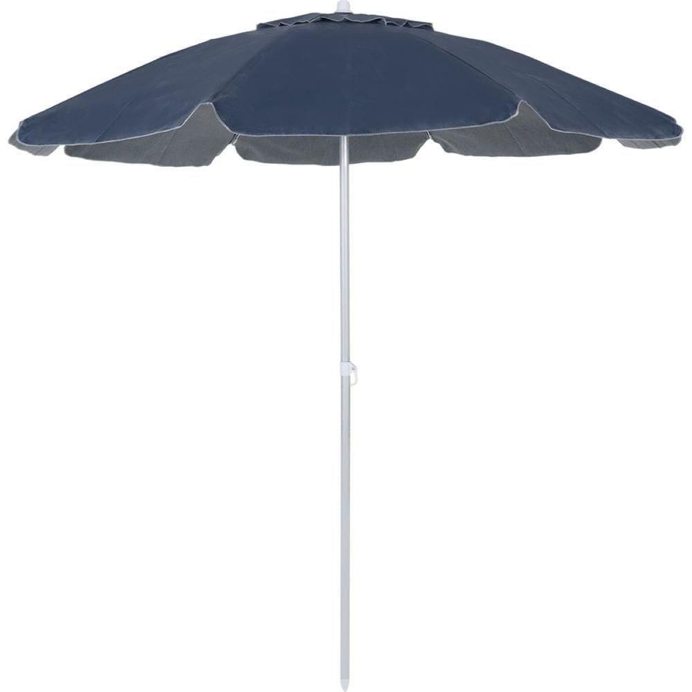 Guarda-sol Praia Piscina 2,00m Bagum Alumínio Bel Azul