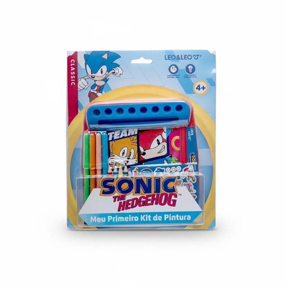 Meu Primeiro Kit De Pintura Sonic Blister - Leo&Leo