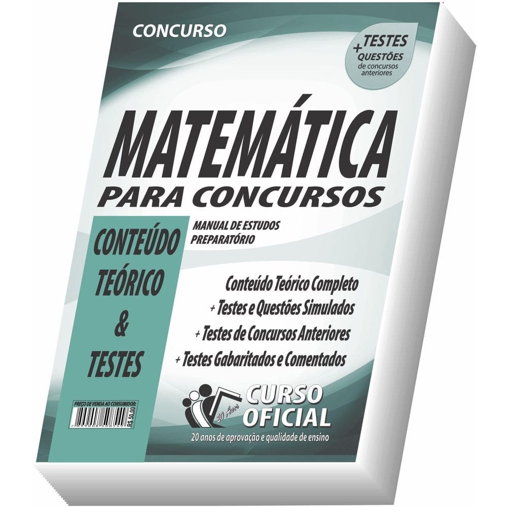 Apostila Matemática Para Concursos Conteúdo Teórico E Testes
