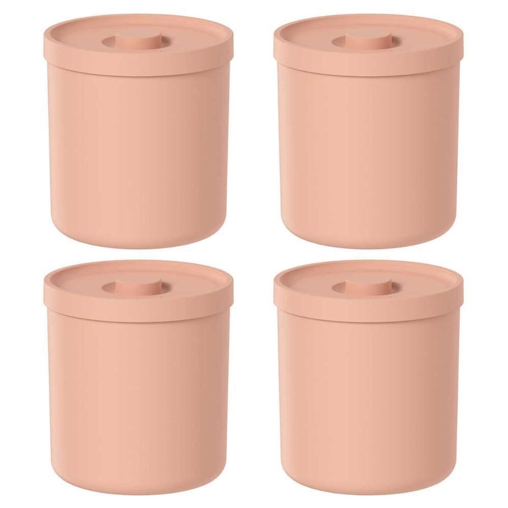 4X Lixeira De Banheiro 6 Litros Ou Bold Laranja