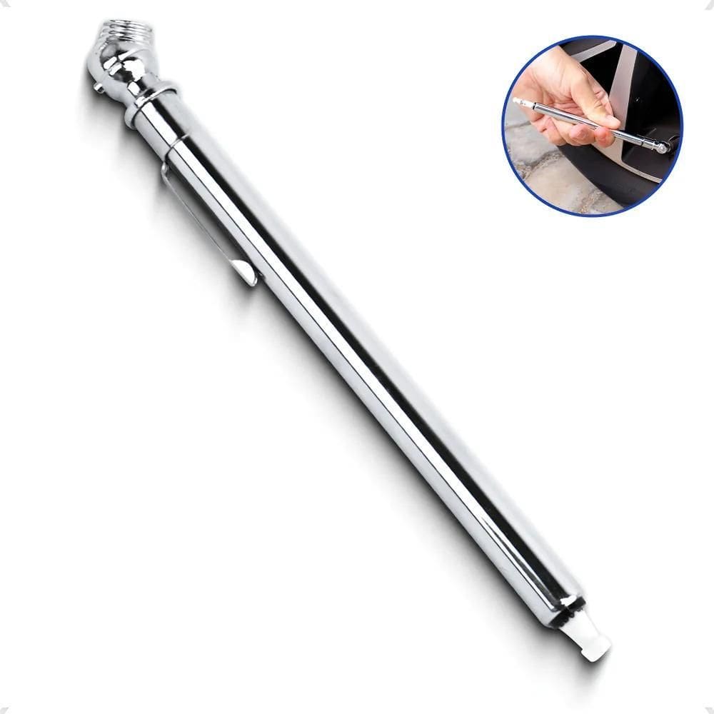 Medidor Manual Pressão Tipo Caneta Calibragem De Pneu 50Lbs