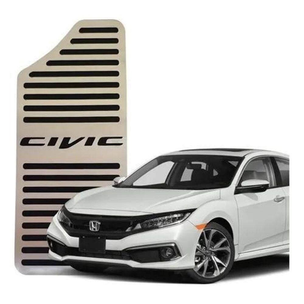 Descanso De Pé Em Aço Inox Civic 2018 Em Diante