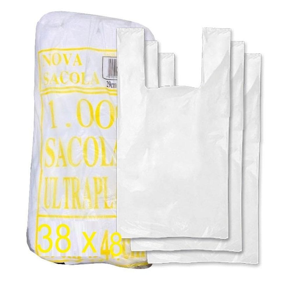 Sacola Plástica Branca 38X48Cm Altaplast C/5000  5Pct