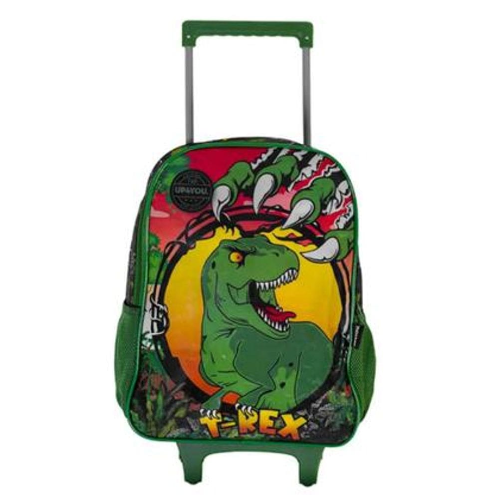 Mochila Infantil com Rodinha UP4YOU Dinossauro Luxcel