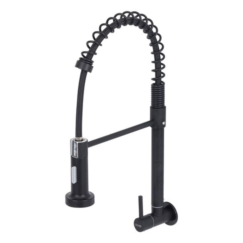 Torneira De Parede Bica Alta Preto Fosco Civitt Gourmet