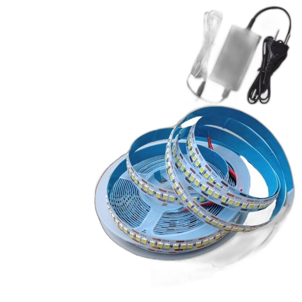 Fita de Led 2835 5m 240 Leds 12v - Branco Quente