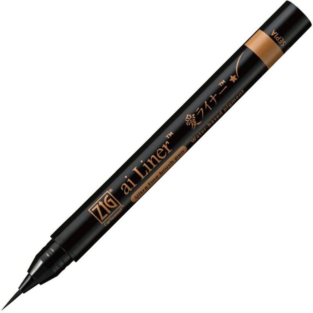Caneta Brush Ultra Fine Zig Cartoonist Ai Liner Sepia