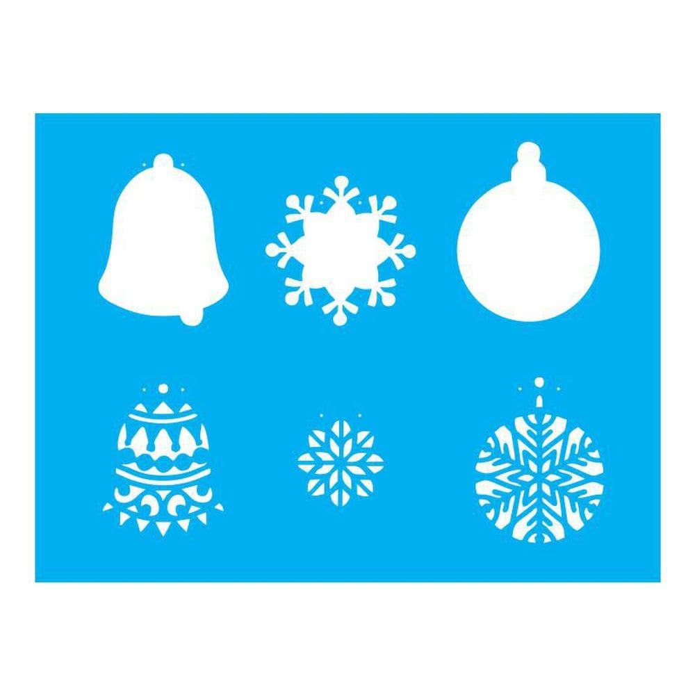 Stencil Tamako Enfeites Natal - 15X20 - Ref A2024