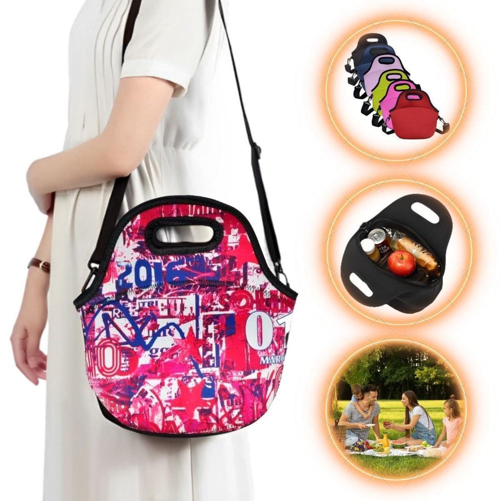 Bolsa Lancheira Térmica Neoprene Adulto Infantil Street