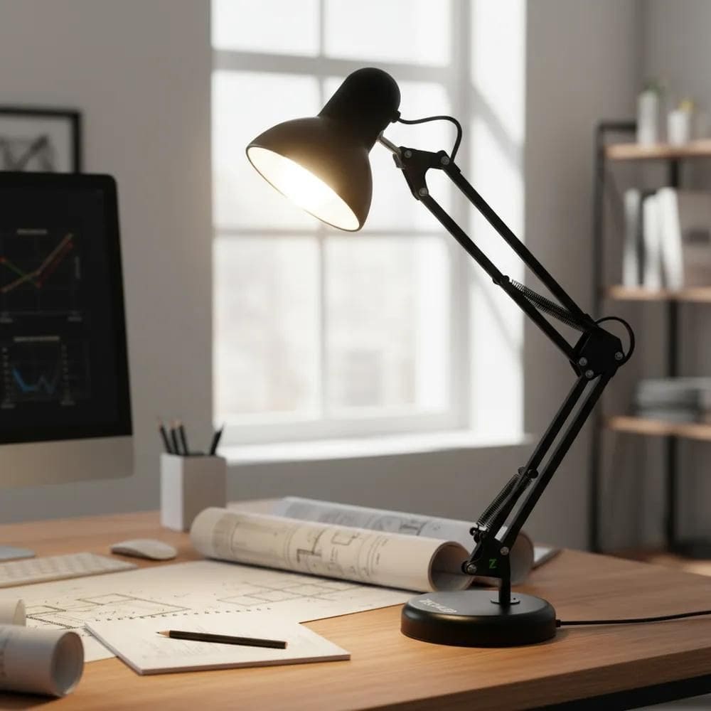 Luminaria De Mesa Abajur Techled Articulavel Home Office Est