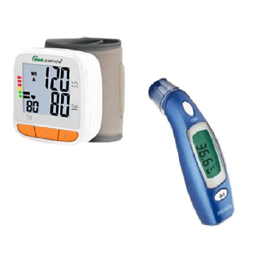 Termômetro De Testa Dual - Microlife + 1 Monitor De Pressão