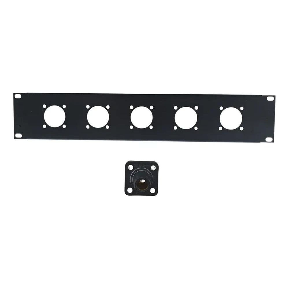 Painel Régua Padrão Rack 19 2U Para 5 Camlook 400Amp 600V