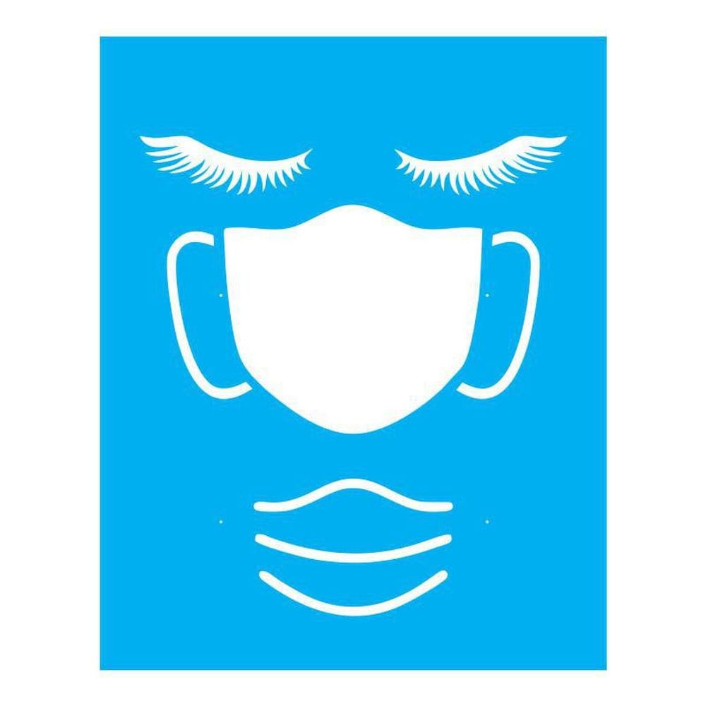 Stencil Tamako Máscara - 20X25Cm - Ref B903