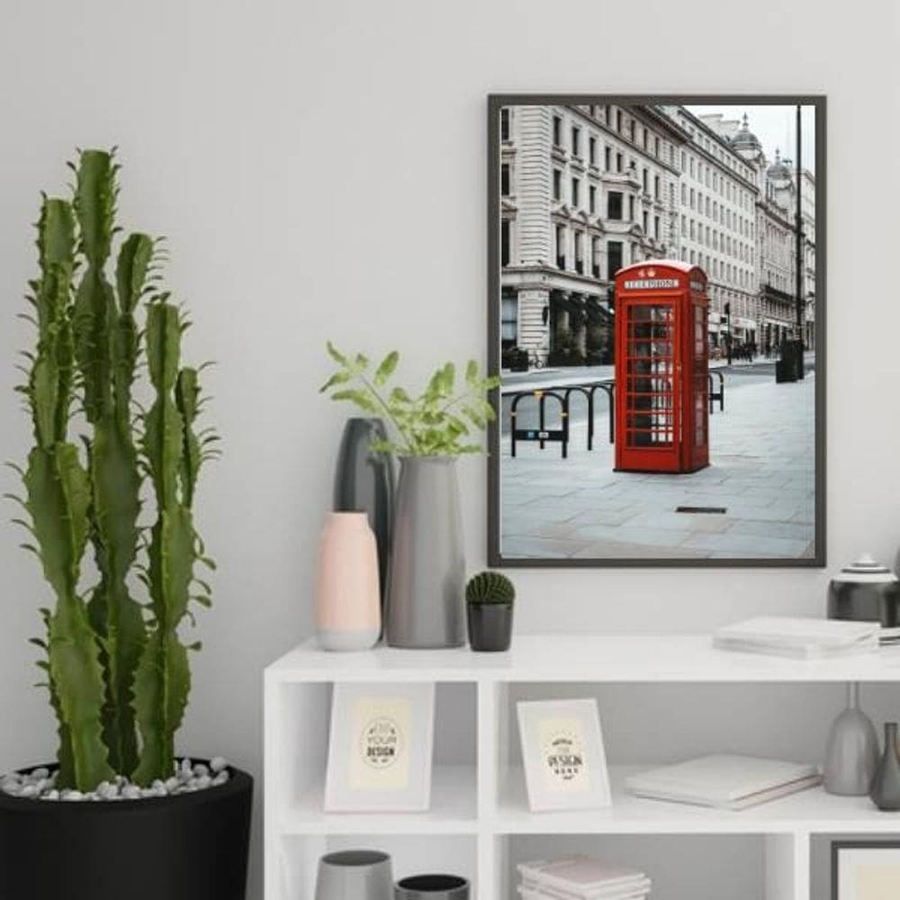 Quadro Decorativo Telefone Londres 34x23Cm